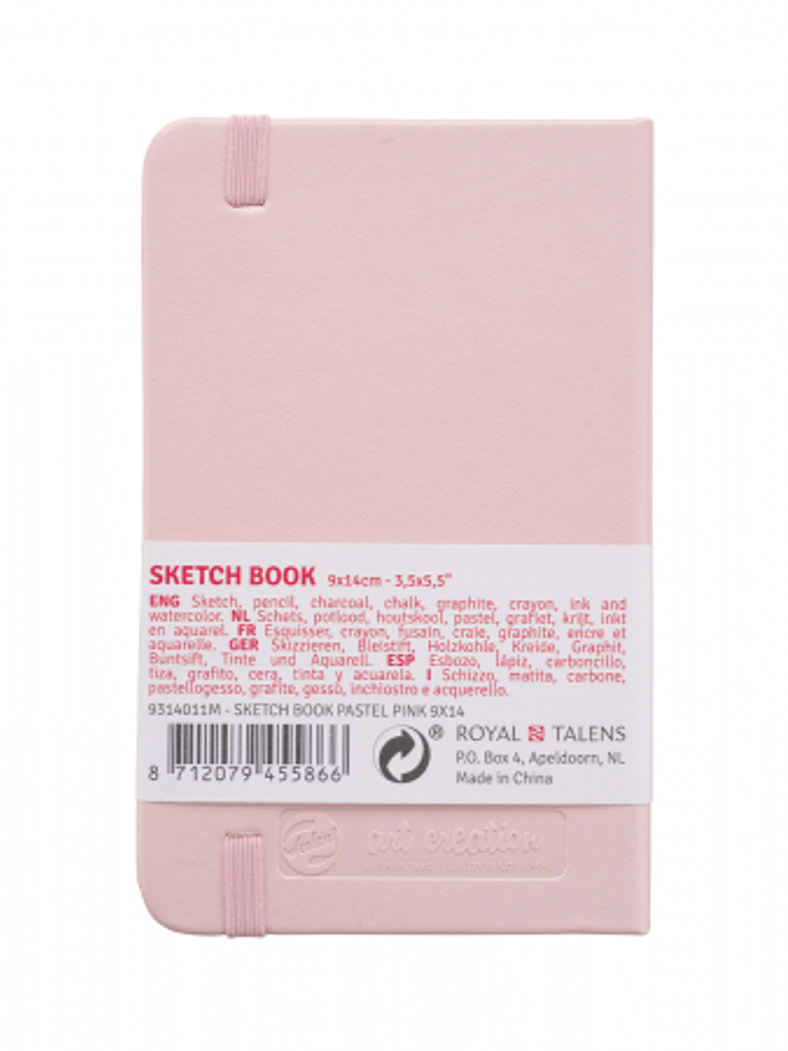 Bloco de Esboço Rosa Pastel Art Creation 9x14 1