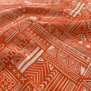 Tecido plastificado em laranja 