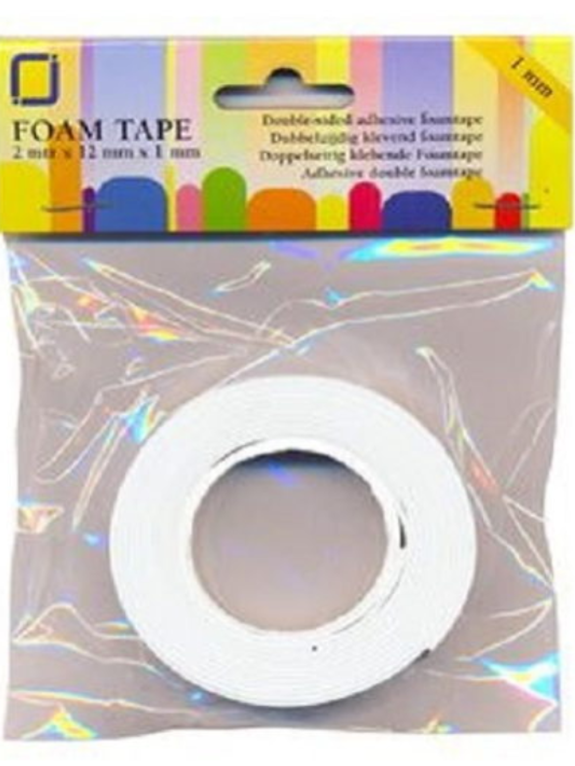 Fita Adesiva Dupla Face 3D 1mm 1