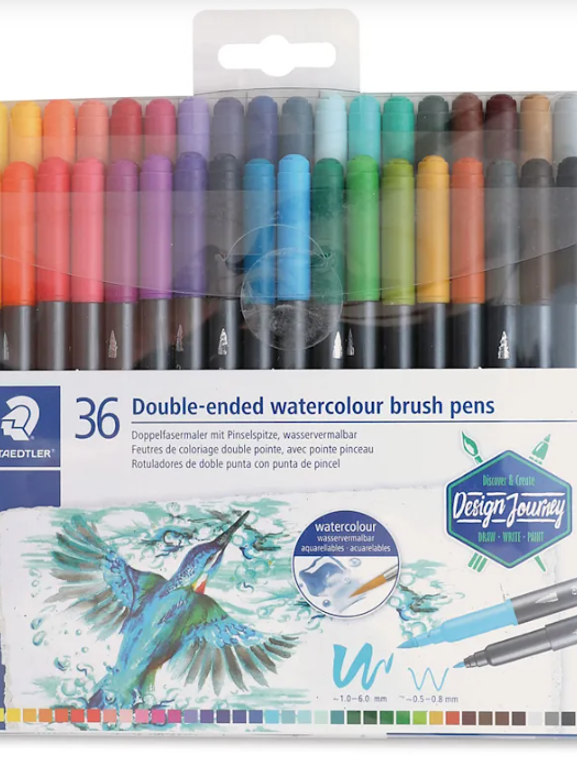 double-ended watercolour brush  pens staedtler 1