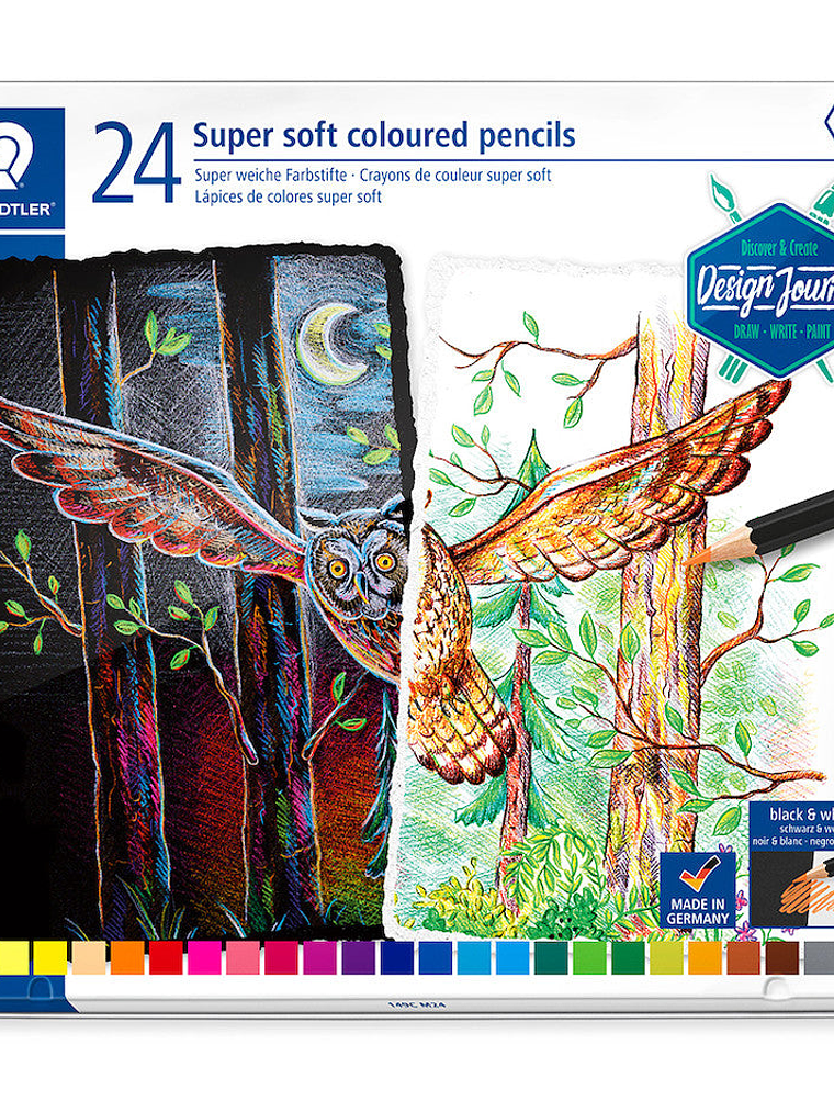 24 Super Soft Coloured Pencils | Staedtler 1