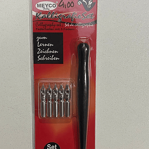 Set 5 Kalligrafias Meyco Hobby