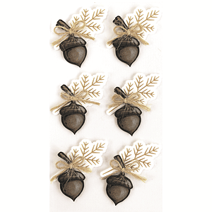 Set 6 adesivos de bolotas