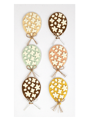 Set de 6 adesivos de balões 