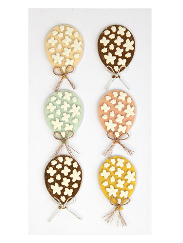 Set de 6 adesivos de balões  1