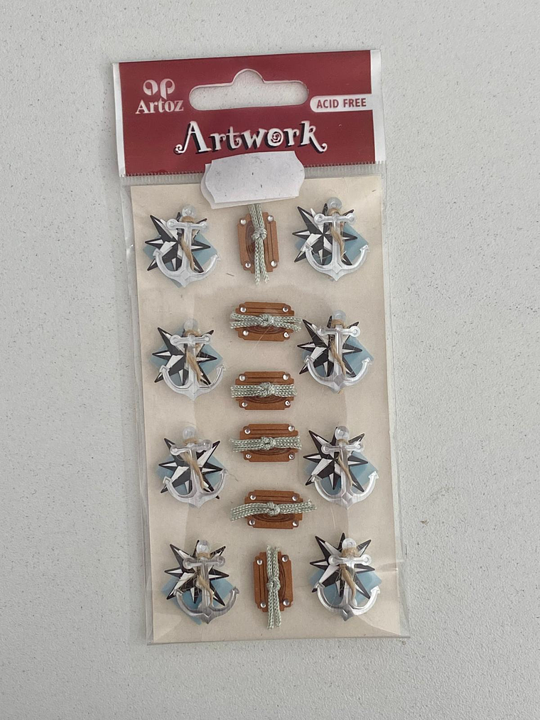 Set com adesivos alusivos ao mar 1