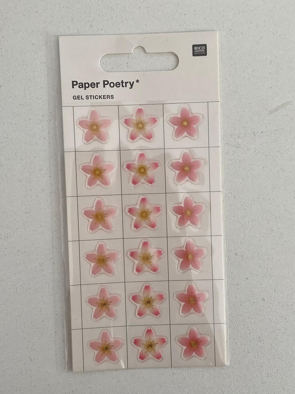 Set 18 adesivos com flores  1