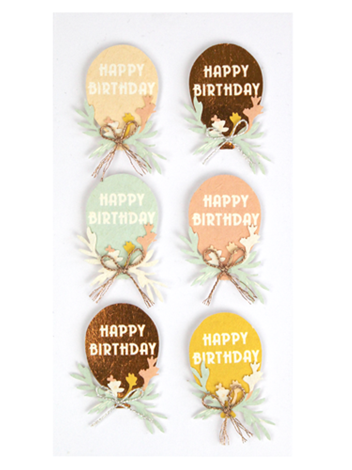 Set 6 adesivos com balões 