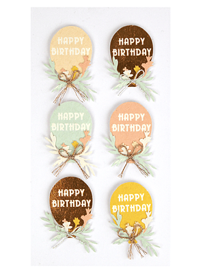 Set 6 adesivos com balões 