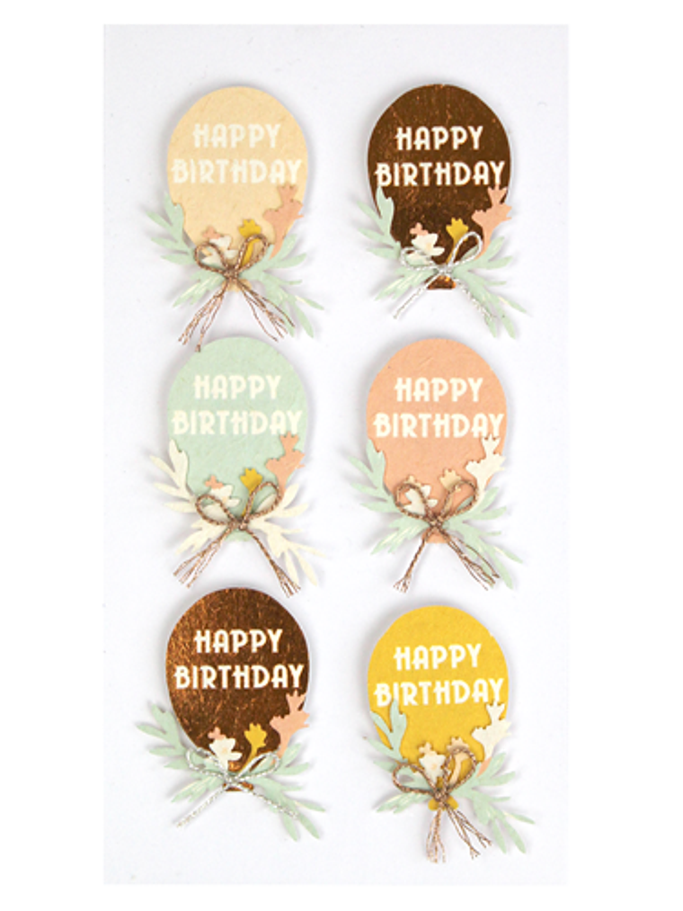 Set 6 adesivos com balões 