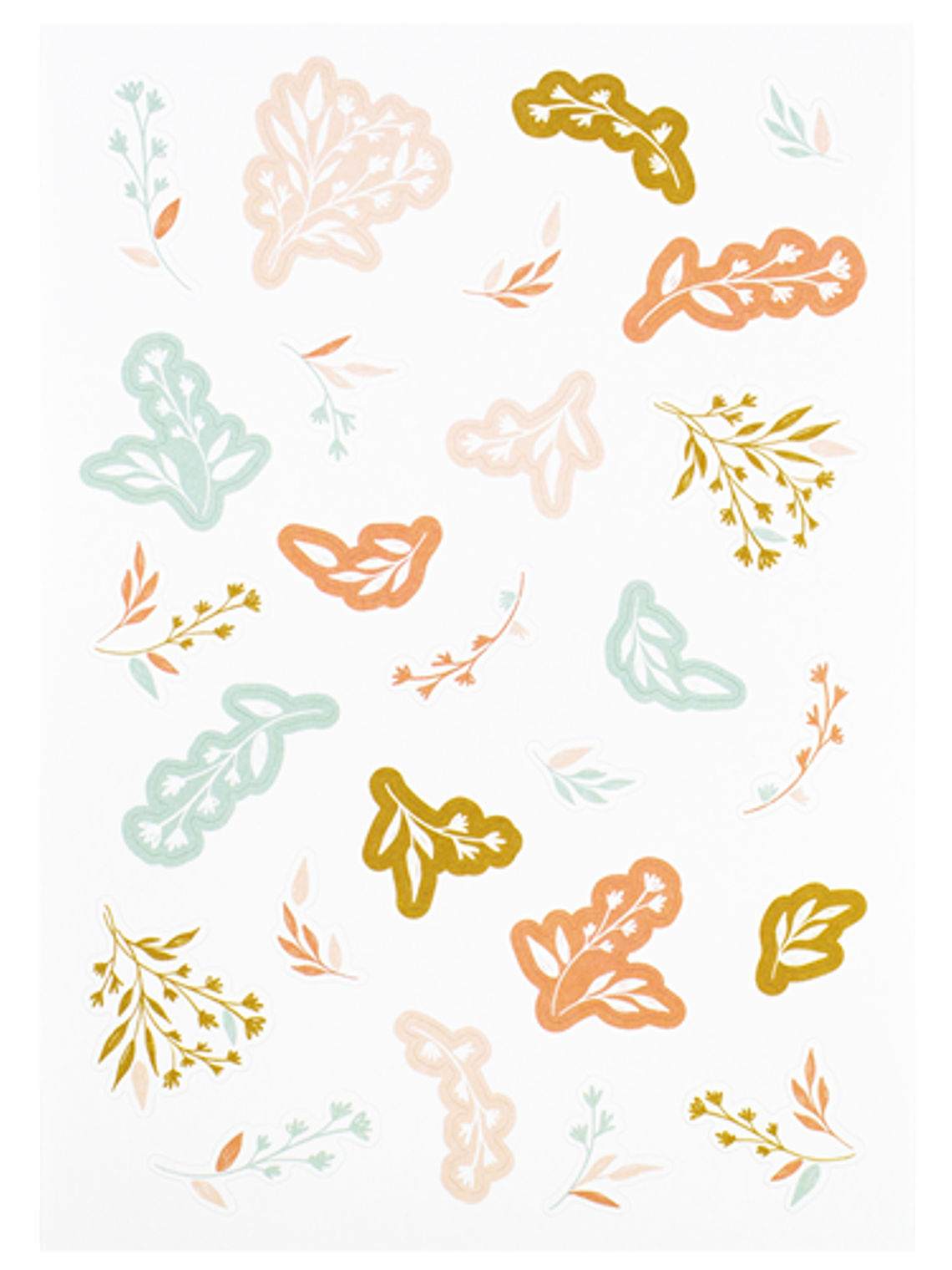 set adesivos com flores  1