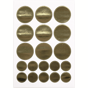 Set adesivos dourados 