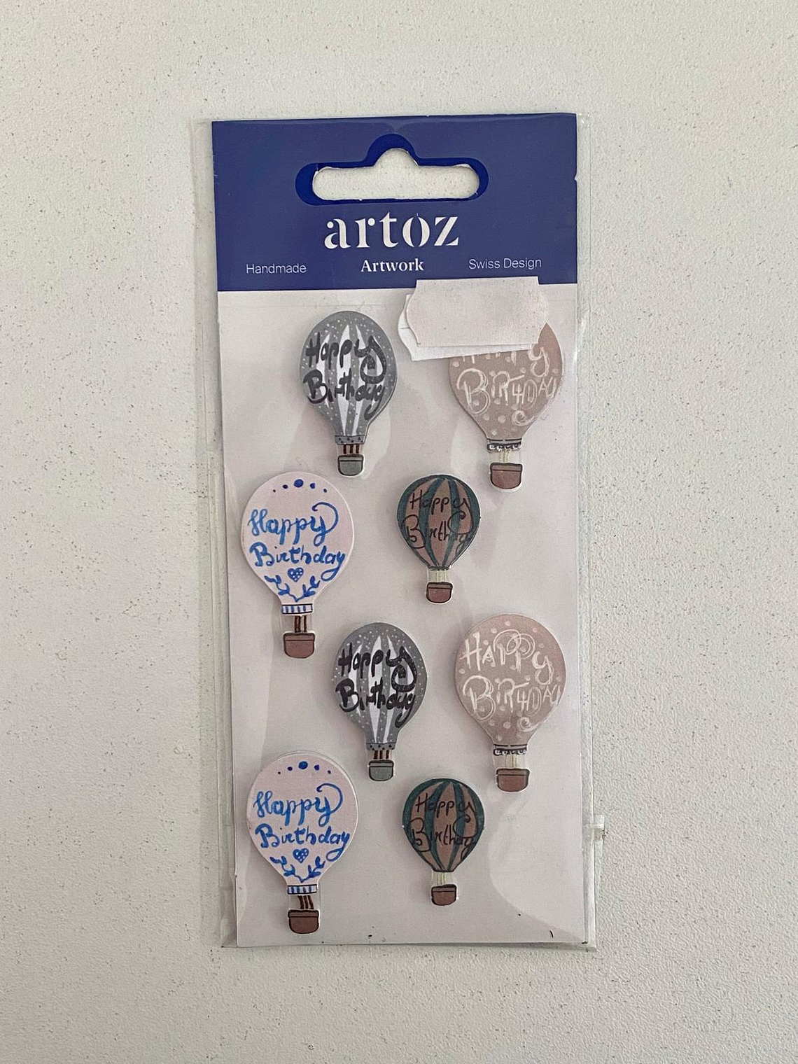 Set 8 adesivos de balões de ar quente  1