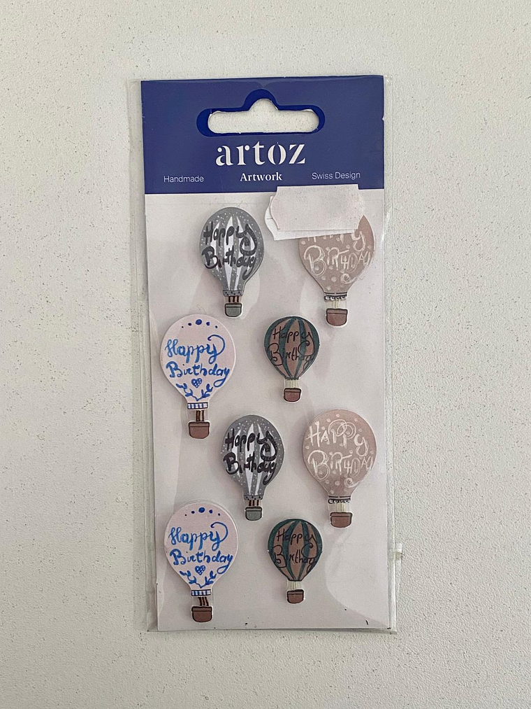 Set 8 adesivos de balões de ar quente  1