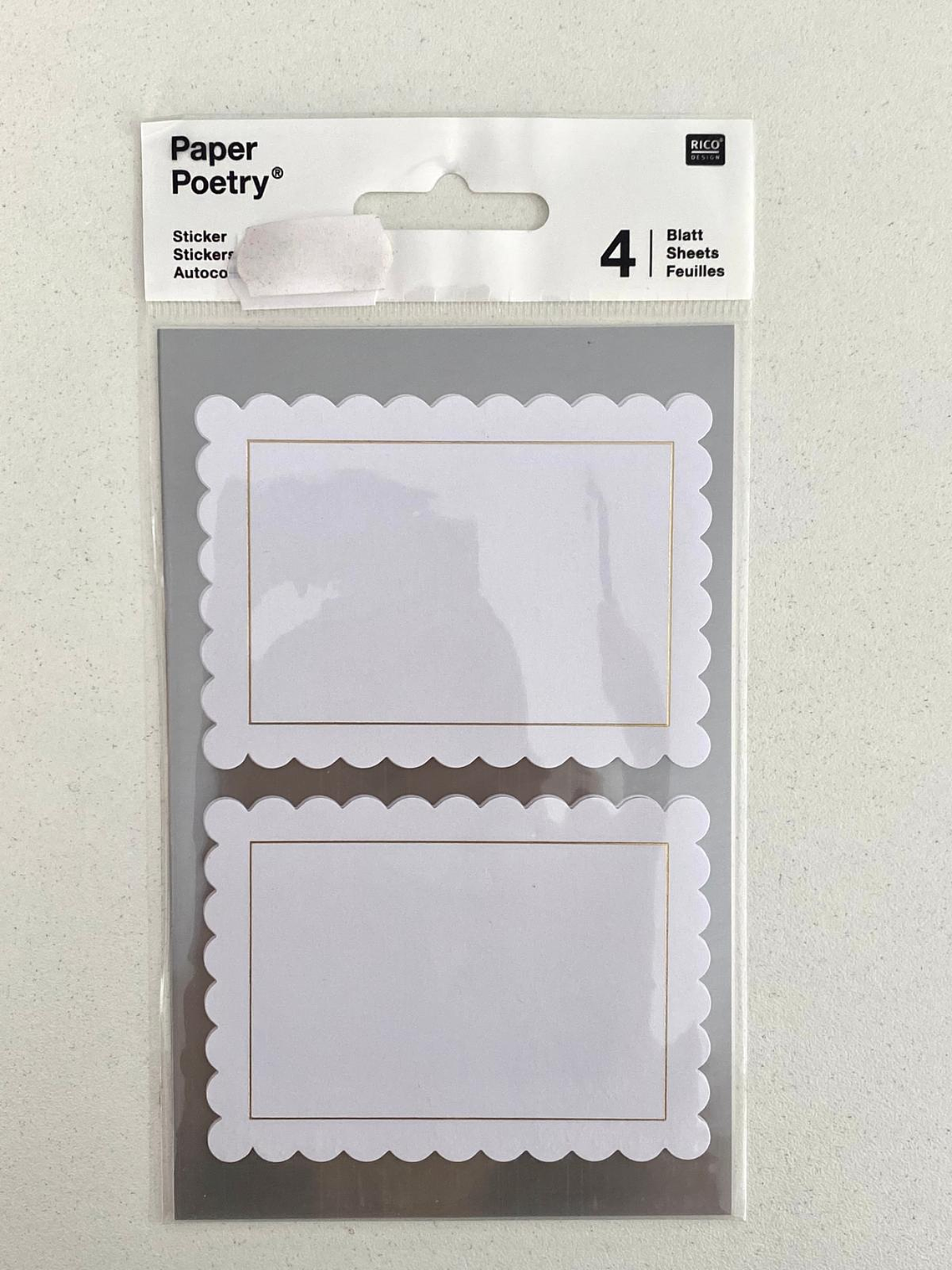 Set 4 folhas com etiquetas  1