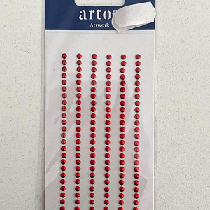 Set pérolas vermelhas pequenas 