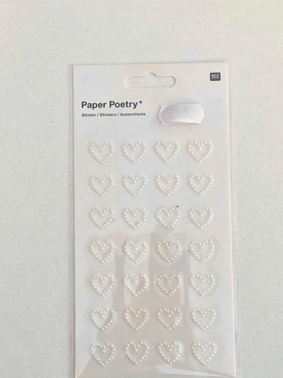 Set de pérolas em formato coração  1