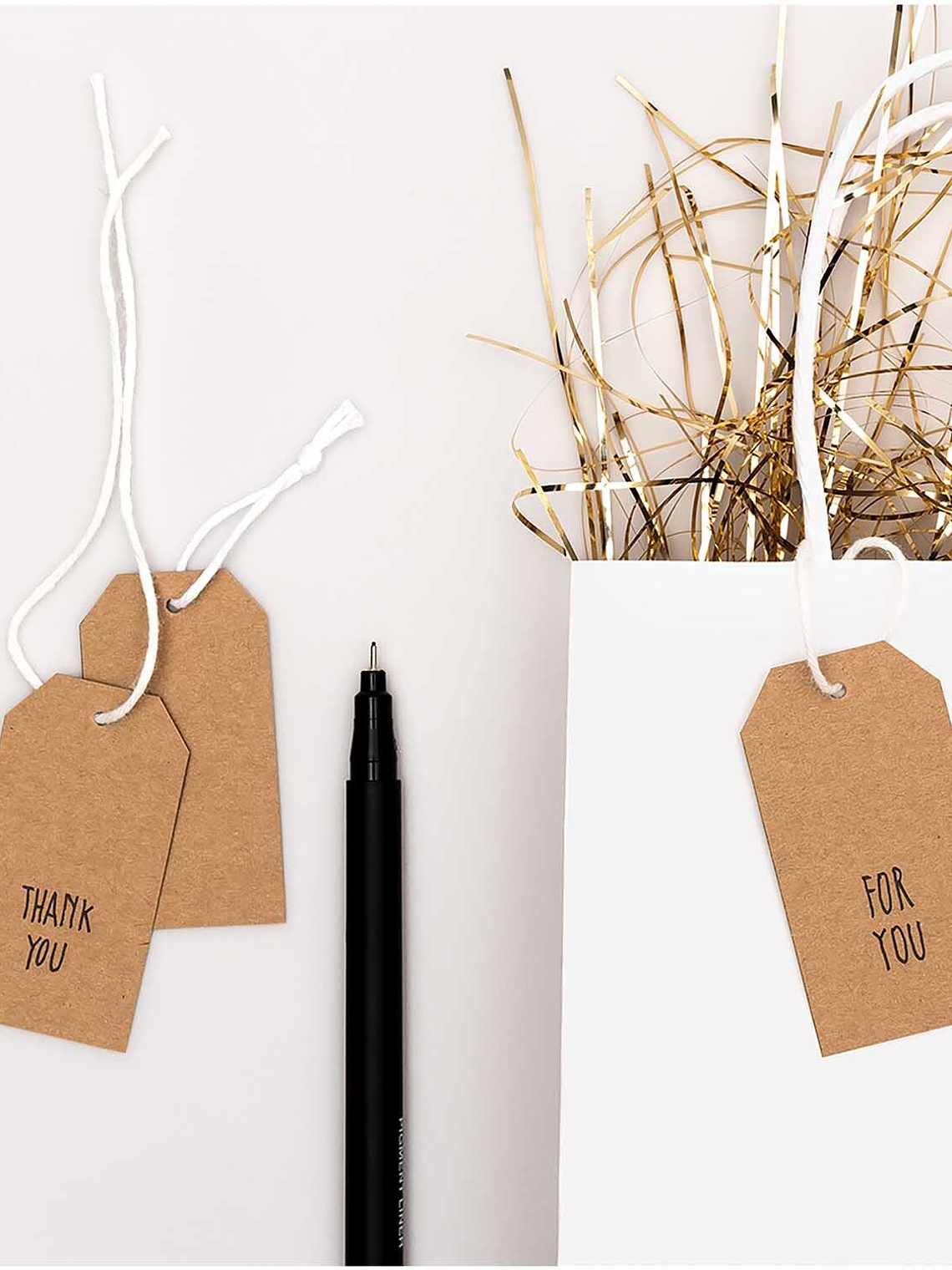  Etiquetas de Papel Kraft 24 Peças 2