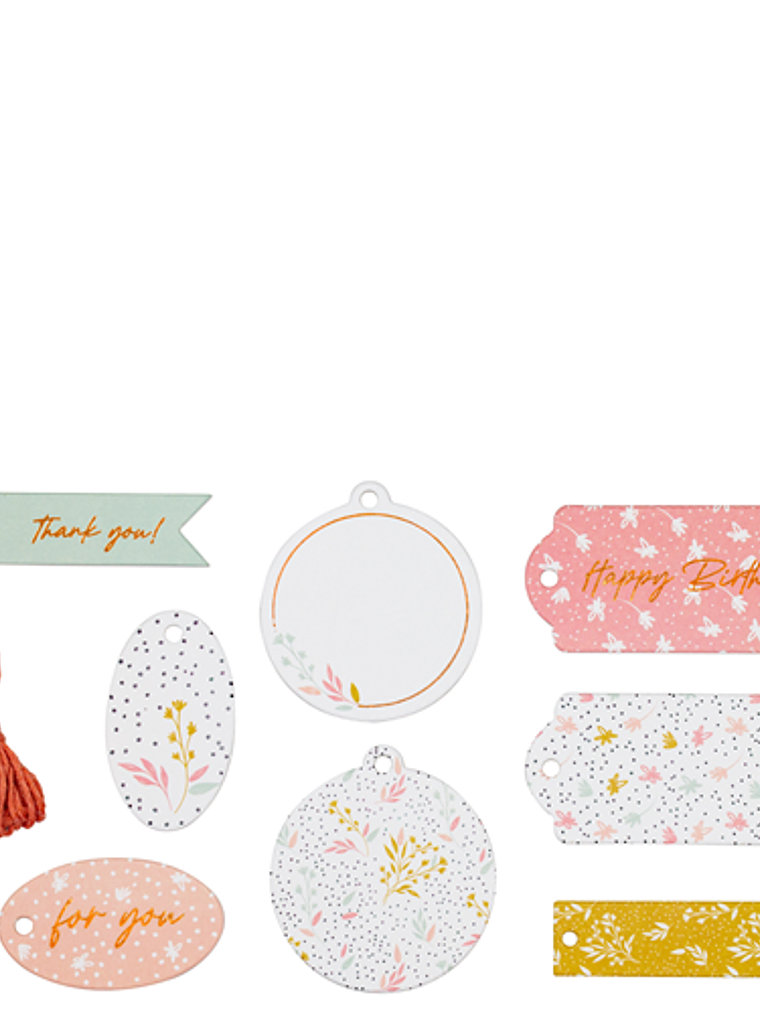 Etiquetas sortidas com Flores  1