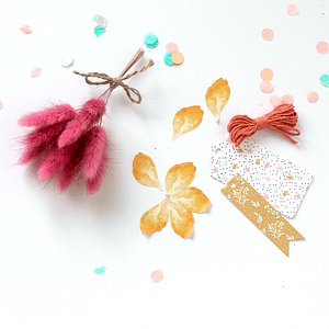 Etiquetas sortidas com Flores 