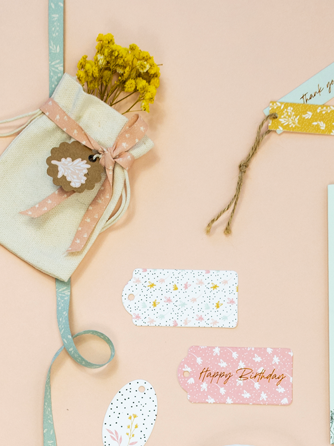 Etiquetas sortidas com Flores  4