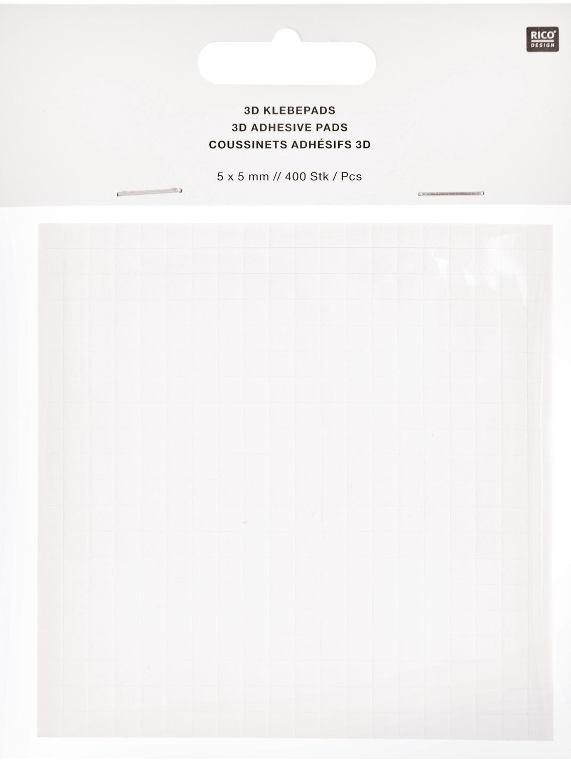 Padrões adesivos 3D 0,5x0,5cm 400 peças 1