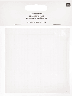 Padrões adesivos 3D 0,5x0,5cm 400 peças