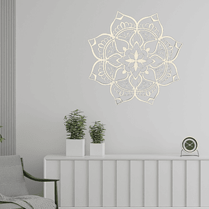 Painel Decorativo Mandala em choupo 