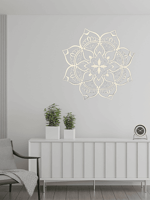 Painel Decorativo Mandala em choupo 