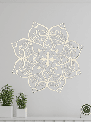 Painel Decorativo Mandala em choupo 