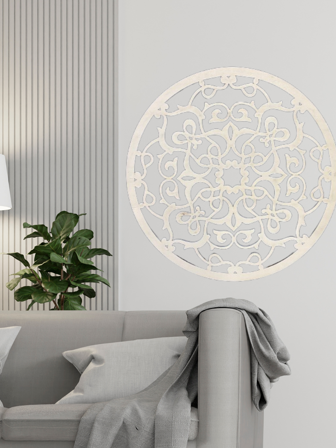 Painel Decorativo Mandala em choupo 1