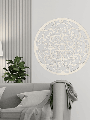 Painel Decorativo Mandala em choupo