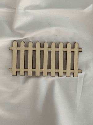 Cerca em choupo 11,5cm x 5,5 cm 