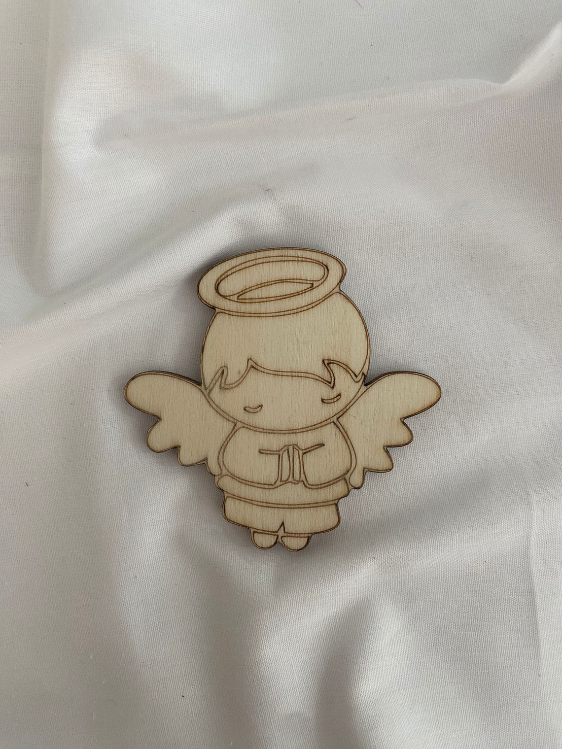 Anjo em choupo 7,5 cm  1