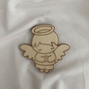 Anjo em choupo 7,5 cm 