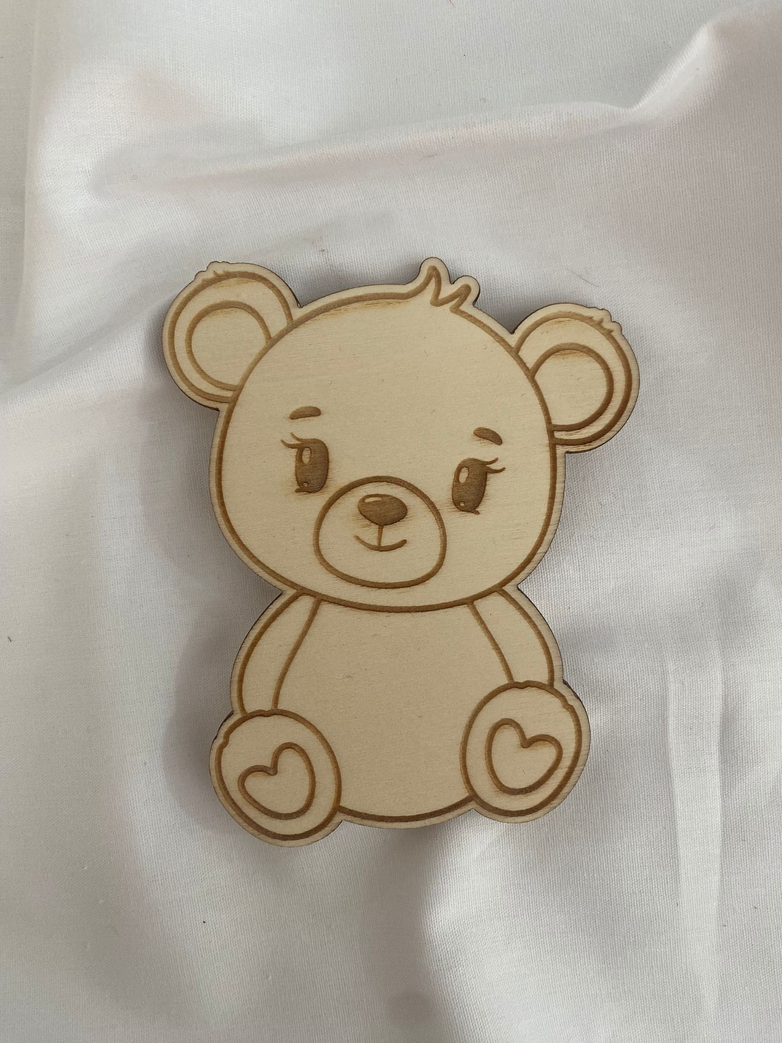Urso em choupo 7 cm  1