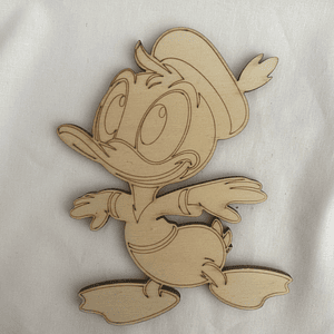 Pato donald em choupo 12 cm 