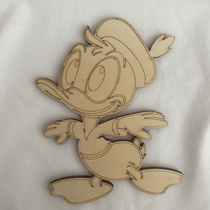 Pato donald em choupo 12 cm 
