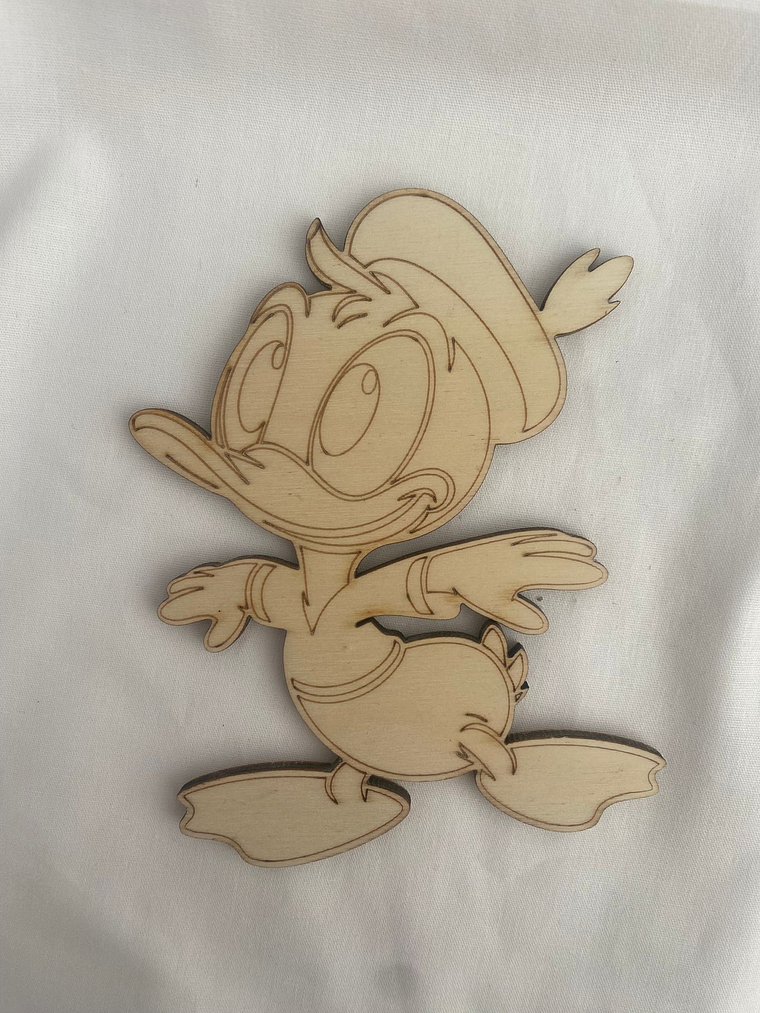 Pato donald em choupo 12 cm  1