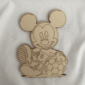 Mickey em choupo 12 cm 