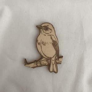 Passarinho em choupo 6 cm 