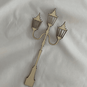 Candeeiro de rua em choupo 15 cm 