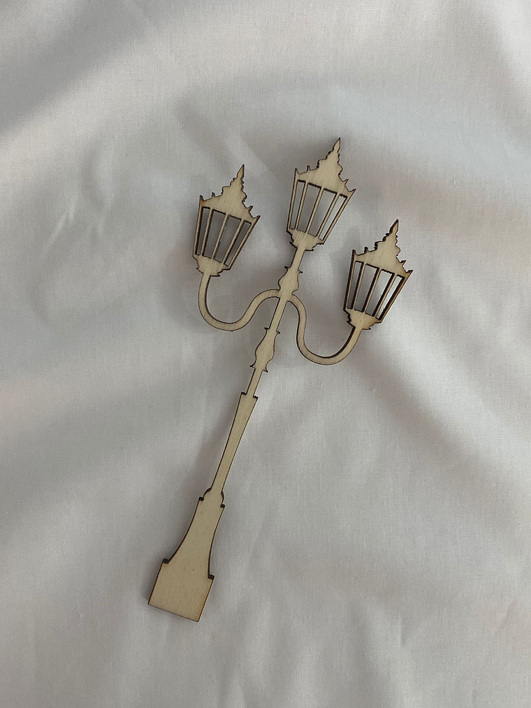 Candeeiro de rua em choupo 15 cm  1