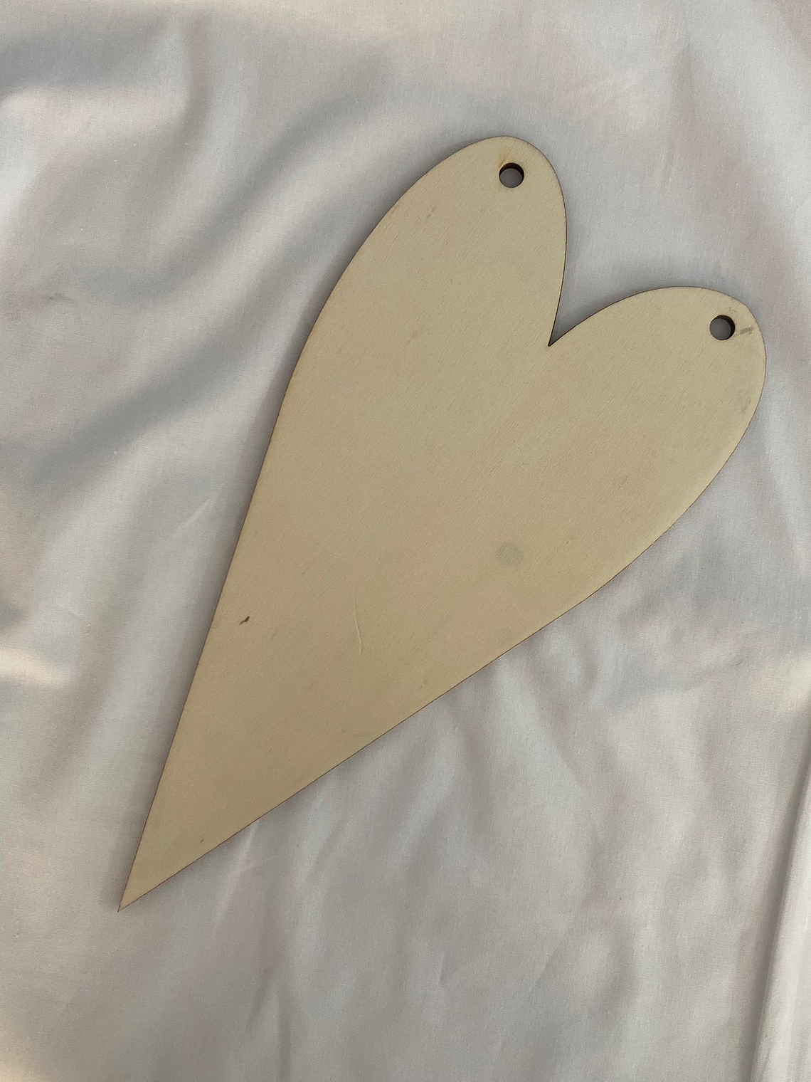 Coração em choupo 27 cm  1