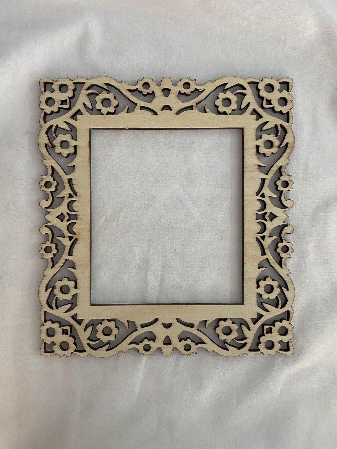 Moldura em choupo floral 1