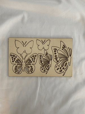 set de de 5 borboletas 