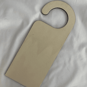 Plaquinhas de porta em choupo 10 cm x 25 cm 