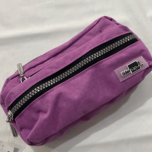 Estojo roxo com 3 fechos 