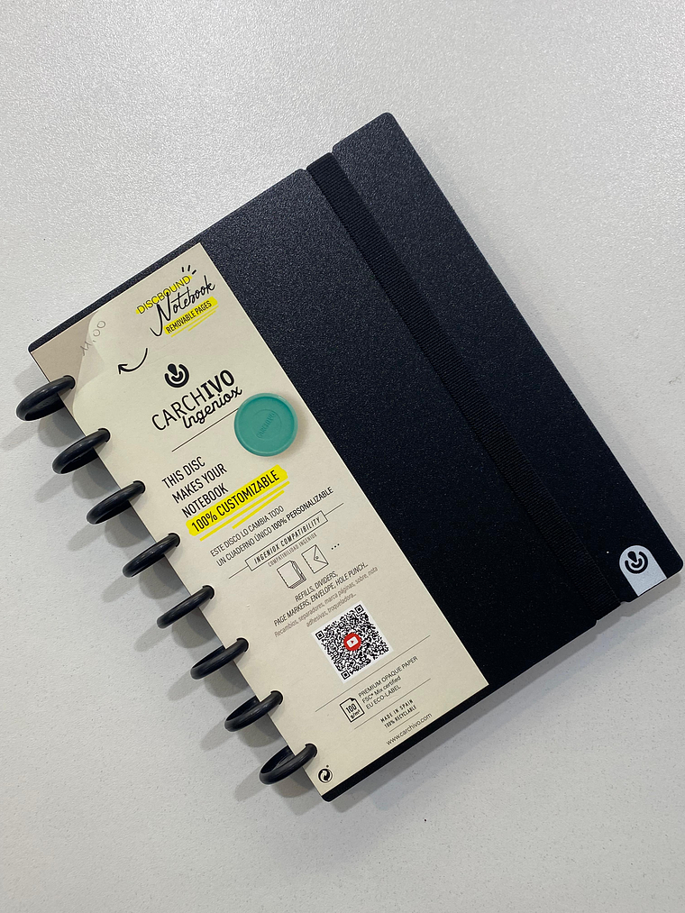 Caderno inteligente A5 preto 1