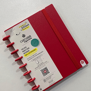 Caderno inteligente A5 Vermelho 